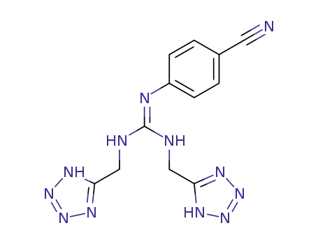 Guanidine, N-(4-cyanophenyl)-N',N''-bis(1H-tetrazol-5-ylmethyl)-