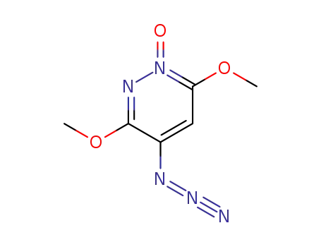 Molecular Structure of 71084-27-0 (Pyridazine, 4-azido-3,6-dimethoxy-, 1-oxide)