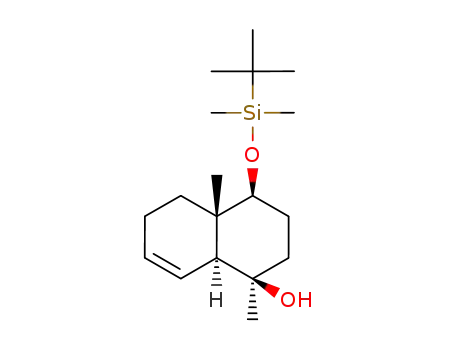 Molecular Structure of 136379-62-9 ((1R,4S,4aS,8aS)-4-{[tert-butyl(dimethyl)silyl]oxy}-1,4a-dimethyl-1,2,3,4,4a,5,6,8a-octahydronaphthalen-1-ol)