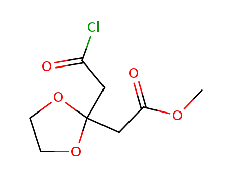 메틸 2-(2-((클로로카보닐)메틸)-1,3-디옥솔란-2-일)아세테이트