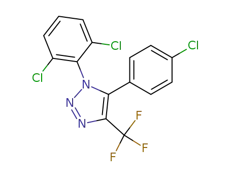1H-1,2,3-Triazole,
5-(4-chlorophenyl)-1-(2,6-dichlorophenyl)-4-(trifluoromethyl)-