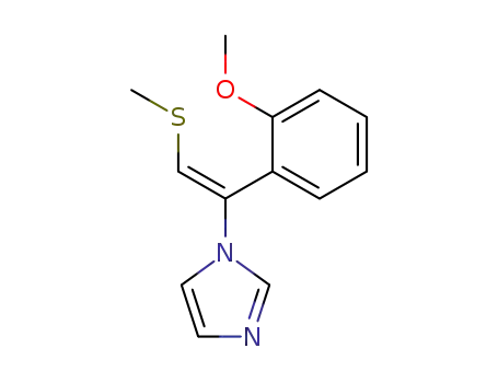 1H-Imidazole, 1-[1-(2-methoxyphenyl)-2-(methylthio)ethenyl]-, (E)-