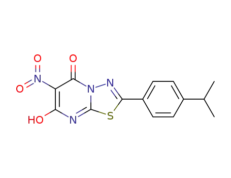 5H-1,3,4-Thiadiazolo[3,2-a]pyrimidin-5-one,
7-hydroxy-2-[4-(1-methylethyl)phenyl]-6-nitro-