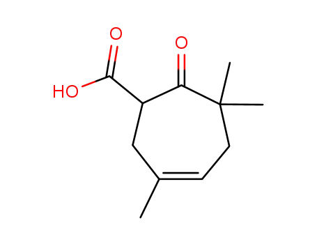 3,3,6-trimethyl-5-cyclohepten-2-one-1-carboxylic acid
