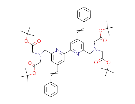Tetra(tert-butyl) 2,2',2,2'-<(4,4'-distyryl-2,2'-bipyridine-6,6'-diyl)bis(methylenenitrilo)>tetrakis(acetate)