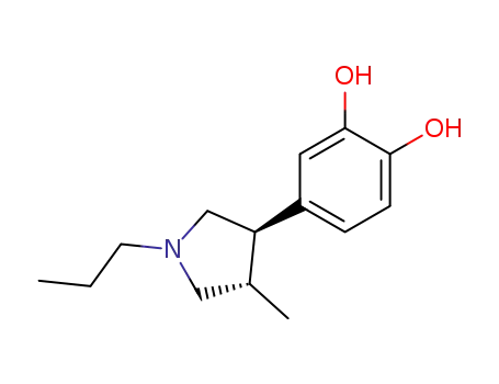 1,2-Benzenediol, 4-(4-methyl-1-propyl-3-pyrrolidinyl)-, trans-