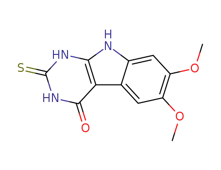 6,7-Dimethoxy-2-thioxo-1,2,3,9-tetrahydro-pyrimido[4,5-b]indol-4-one