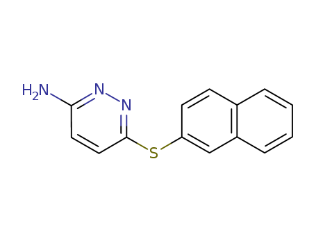 3-Pyridazinamine, 6-(2-naphthalenylthio)-