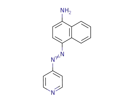 Molecular Structure of 78474-83-6 (4-[(E)-pyridin-4-yldiazenyl]naphthalen-1-amine)
