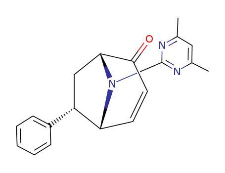 8-Azabicyclo[3.2.1]oct-3-en-2-one,  8-(4,6-dimethyl-2-pyrimidinyl)-6-phenyl-, endo-