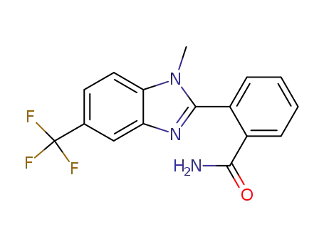 2-<1-methyl-5-(trifluoromethyl)benzimidazol-2-yl>benzamide