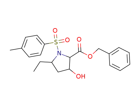 Proline, 5-ethyl-3-hydroxy-1-[(4-methylphenyl)sulfonyl]-, phenylmethyl
ester