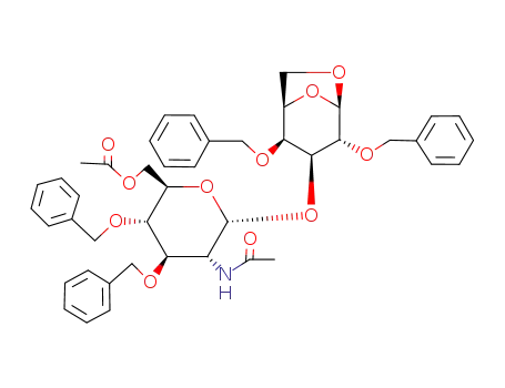 3-O-(2-Acetamido-6-O-acetyl-3,4-di-O-benzyl-2-desoxy-α-D-glucopyranosyl)-1,6-anhydro-2,4-di-O-benzyl-β-D-galactopyranose