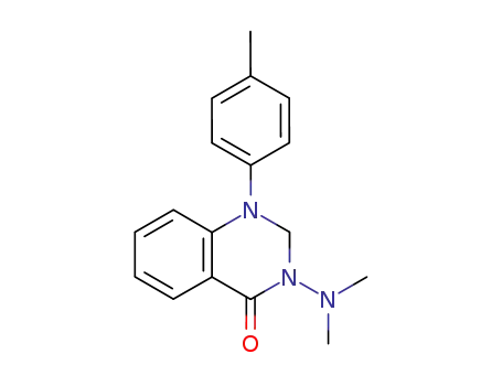 Molecular Structure of 90071-04-8 (4(1H)-Quinazolinone,
3-(dimethylamino)-2,3-dihydro-1-(4-methylphenyl)-)