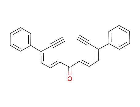 3,5,8,10-Tridecatetraene-1,12-diyn-7-one, 3,11-diphenyl-