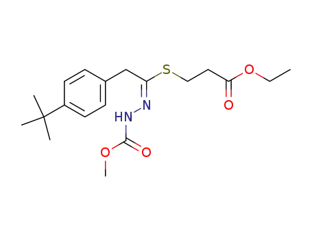 (E)-Methyl <1-<(3-Ethoxy-3-oxopropyl)thio>-2-(4-t-butylphenyl)ethylidene>hydrazinocarboxylate