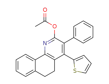 Acetic acid 3-phenyl-4-thiophen-2-yl-5,6-dihydro-benzo[h]quinolin-2-yl ester