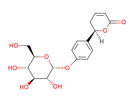 6-<4-(α-D-Glucopyranosyloxy)phenyl>-5,6-dihydro-2H-pyran-2-on