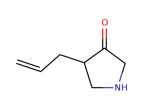 Molecular Structure of 124574-08-9 (3-Pyrrolidinone,4-(2-propenyl)-(9CI))