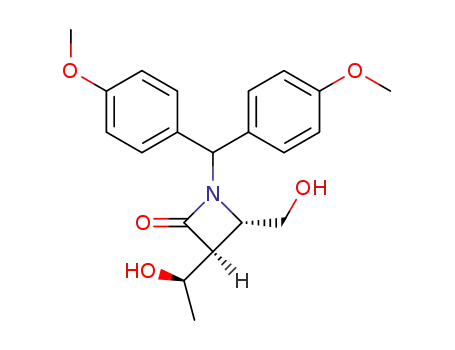 (3SR,4SR)-1-(di-p-anisylmethyl)-3-<(RS)-1-hydroxyethyl>-4-hydroxymethyl-2-azetidinone