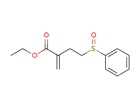 4-Benzenesulfinyl-2-methylene-butyric acid ethyl ester