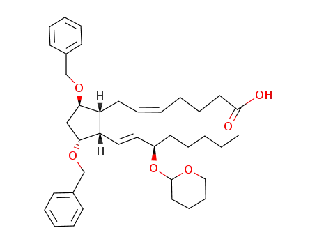 (Z)-7-{(1R,2S,3R,5R)-3,5-Bis-benzyloxy-2-[(E)-(R)-3-(tetrahydro-pyran-2-yloxy)-oct-1-enyl]-cyclopentyl}-hept-5-enoic acid