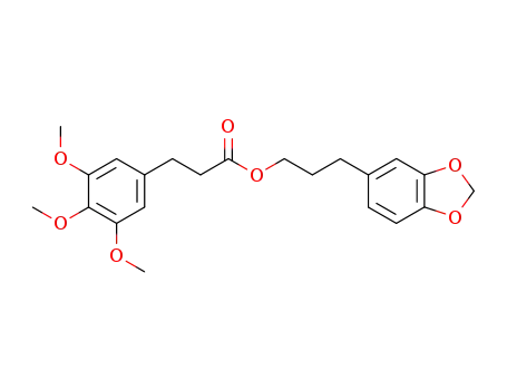 3-(3,4,5-Trimethoxy-phenyl)-propionic acid 3-benzo[1,3]dioxol-5-yl-propyl ester