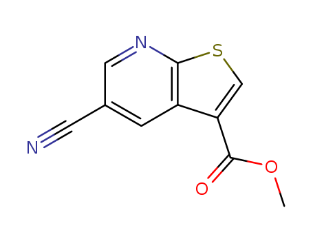 Thieno[2,3-b]pyridine-3-carboxylic acid, 5-cyano-, methyl ester