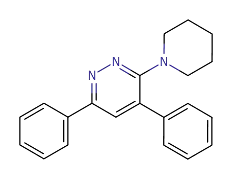 4,6-Diphenyl-3-piperidin-1-yl-pyridazine