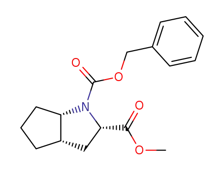 methyl N-benzyloxycarbonyl-(1S,3S,5S)-2-azabicyclo<3.3.0>octane-3-carboxylate