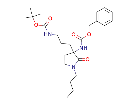 3-benzyloxycarbonylamino-1-butyl-3-(3-tert-butoxycarbonylaminopropyl)-2-pyrrolidinone