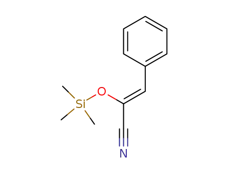 (Z)-3-Phenyl-2-(trimethylsilyloxy)-2-propennitril
