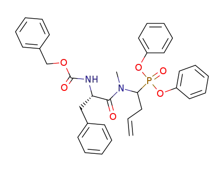 diphenyl <N<sup>2.1</sup>-<(benzyloxy)carbonyl>-L-phenylalanyl-(2,2-decarboxy-N<sup>2.2</sup>-methyl-3,2-vinyl-L-alanin-2,2-yl)>phosphonate