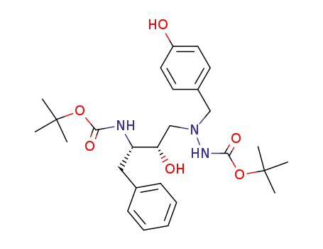 N'-((2S,3S)-3-tert-Butoxycarbonylamino-2-hydroxy-4-phenyl-butyl)-N'-(4-hydroxy-benzyl)-hydrazinecarboxylic acid tert-butyl ester