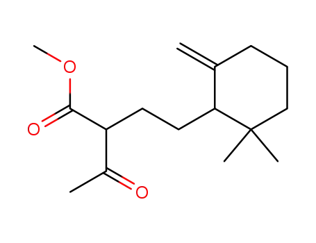 Molecular Structure of 178616-60-9 ((2R*S*,1'R*)-Methyl 2-<2-(6-methylene-2,2-dimethylcyclohexyl)ethyl>-3-oxobutanoate)