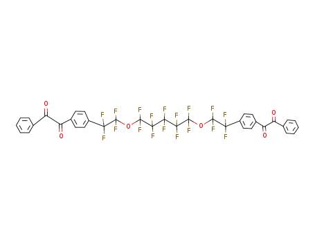 1-{4-[2-(1,1,2,2,3,3,4,4,5,5-Decafluoro-5-{1,1,2,2-tetrafluoro-2-[4-(2-oxo-2-phenyl-acetyl)-phenyl]-ethoxy}-pentyloxy)-1,1,2,2-tetrafluoro-ethyl]-phenyl}-2-phenyl-ethane-1,2-dione