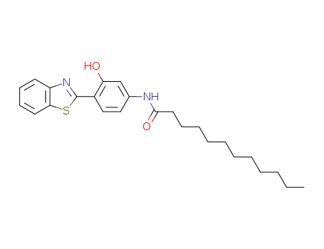 Molecular Structure of 88877-71-8 (Dodecanamide, N-[4-(2-benzothiazolyl)-3-hydroxyphenyl]-)