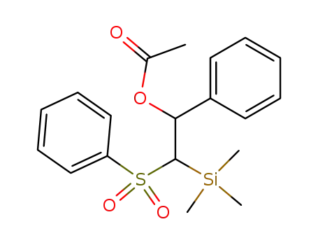 1-acetoxy-1-phenyl-2-trimethylsilylethyl phenyl sulphone