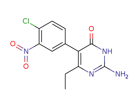2-amino-5-(4-chloro-3-nitrophenyl)-6-ethylpyrimidin-4(3H)-one
