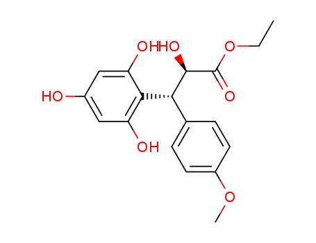 (2R,3R)-2-Hydroxy-3-(4-methoxy-phenyl)-3-(2,4,6-trihydroxy-phenyl)-propionic acid ethyl ester