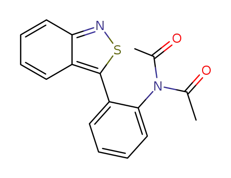 Molecular Structure of 119346-89-3 (N-Acetyl-N-(2-benzo[c]isothiazol-3-yl-phenyl)-acetamide)