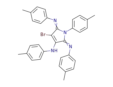 4-Brom-N,1-bis(4-methylphenyl)-2,5-bis-(4-methylphenylimino)-3-pyrrolin-3-amin
