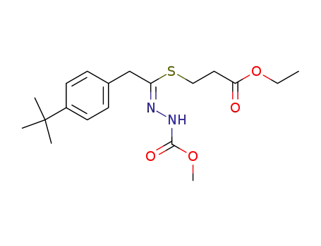 (Z)-Methyl <1-<(3-Ethoxy-3-oxopropyl)thio>-2-(4-t-butylphenyl)ethylidene>hydrazinocarboxylate