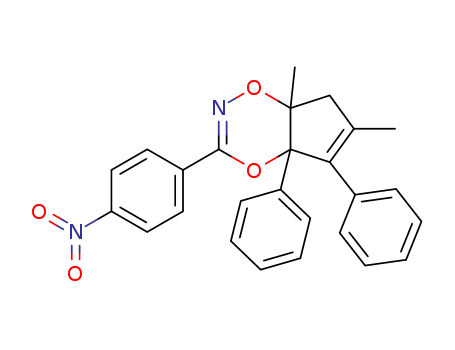 1,8-dimethyl-4-(4-nitrophenyl)-6,7-diphenyl-2,5-dioxa-3-azabicyclo[4.3.0]nona-3,7-diene cas  66042-27-1