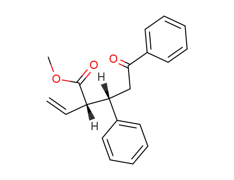Molecular Structure of 85379-23-3 ((2S,3S)-5-Oxo-3,5-diphenyl-2-vinyl-pentanoic acid methyl ester)