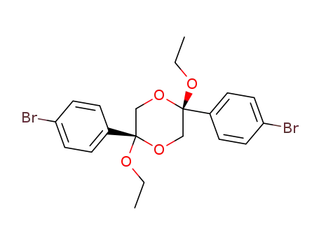 Molecular Structure of 88690-89-5 (1,4-Dioxane, 2,5-bis(4-bromophenyl)-2,5-diethoxy-, trans-)