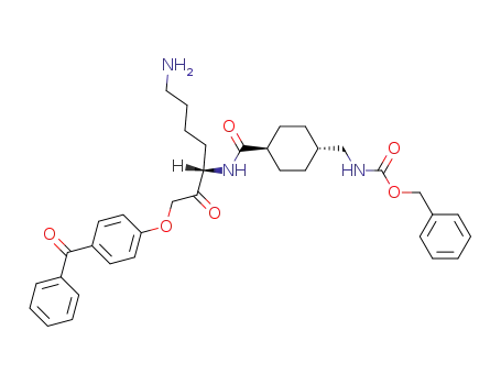 (4-{(S)-5-Amino-1-[2-(4-benzoyl-phenoxy)-acetyl]-pentylcarbamoyl}-cyclohexylmethyl)-carbamic acid benzyl ester