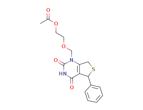 Acetic acid 2-(2,4-dioxo-5-phenyl-3,4,5,7-tetrahydro-2H-thieno[3,4-d]pyrimidin-1-ylmethoxy)-ethyl ester