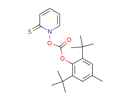 Molecular Structure of 136040-29-4 (Carbonic acid 2,6-di-tert-butyl-4-methyl-phenyl ester 2-thioxo-2H-pyridin-1-yl ester)