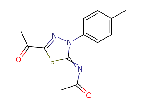 N-[5-Acetyl-3-p-tolyl-3H-[1,3,4]thiadiazol-(2Z)-ylidene]-acetamide